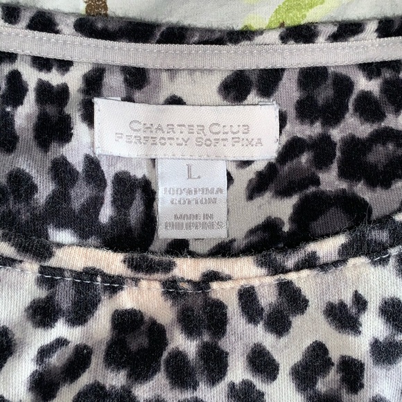 Charter Club Leopard Print Top - Picture 3 of 4